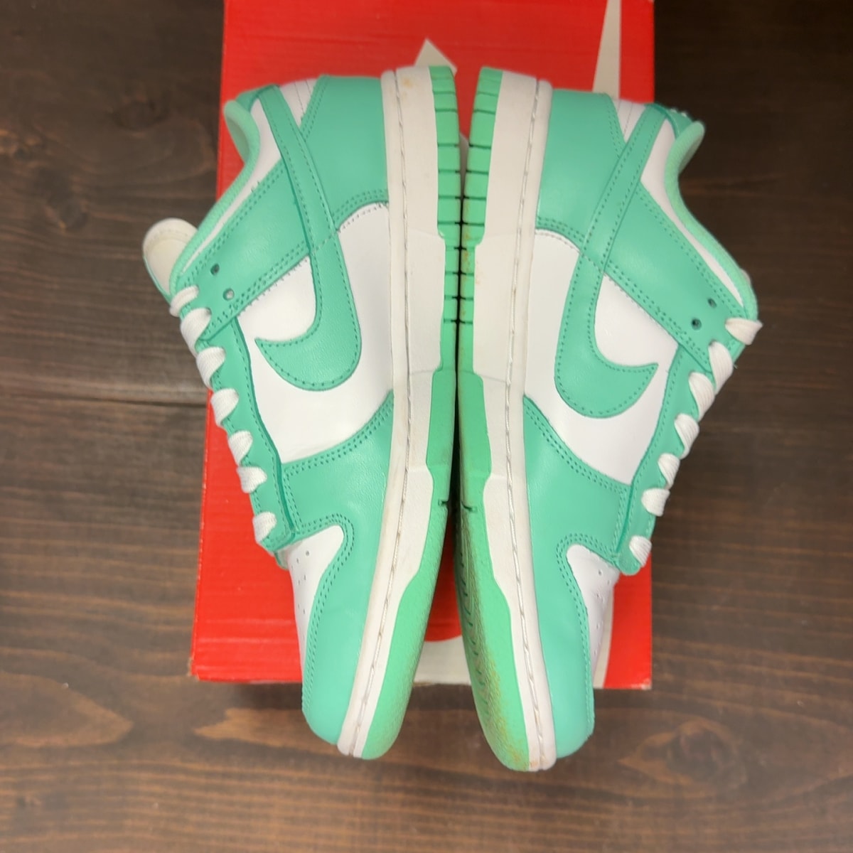 Nike Dunk Low Green Glow (Women's) - Image 4