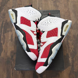 Jordan 6 Retro Carmine (2021) (GS) Size 6.5Y (Pre-Owned) - Image 1