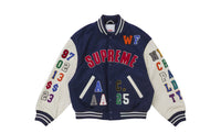 Supreme Praises Varsity Jacket Navy