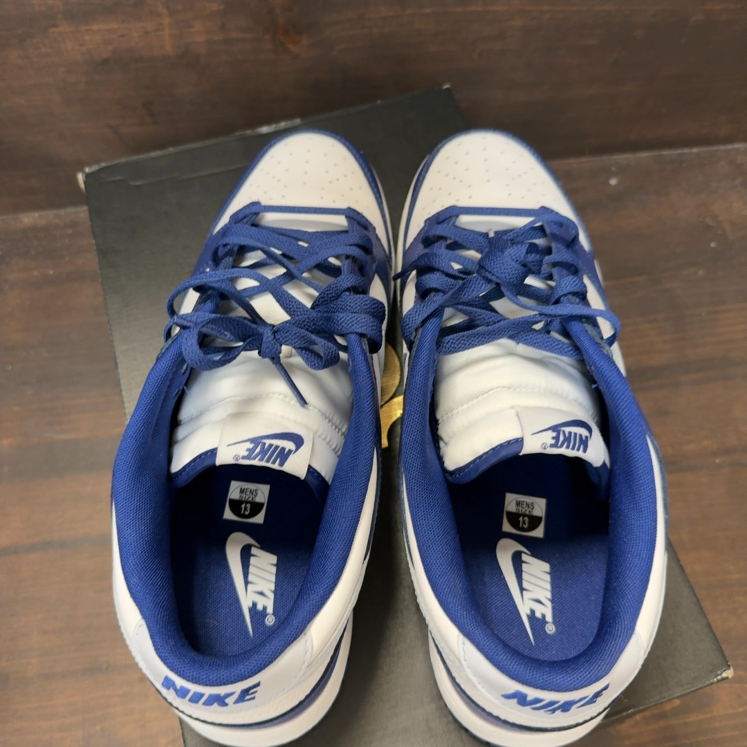 Nike Dunk Low Deep Royal Football Grey Size 13 (Pre-Owned) - Image 5