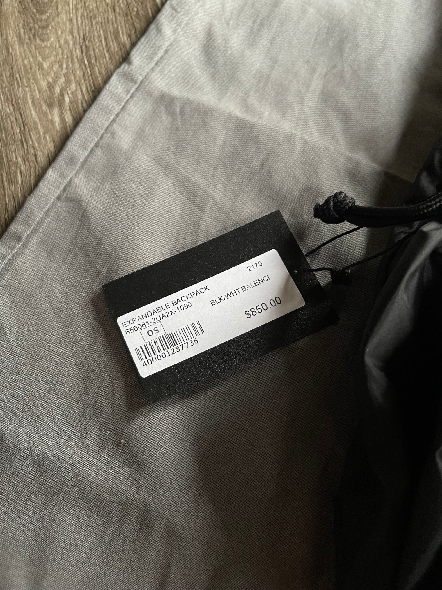 Balenciaga Black Nylon Bookbag