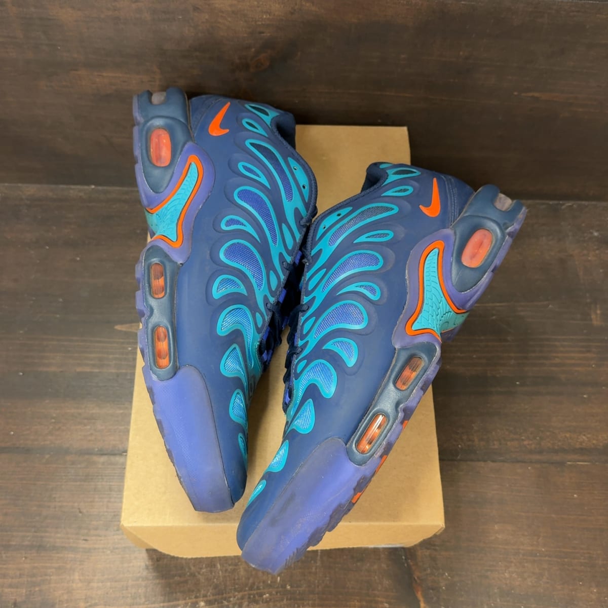 Nike Air Max Plus Drift Midnight Navy Total Orange Size 13 (Pre-Owned) - back