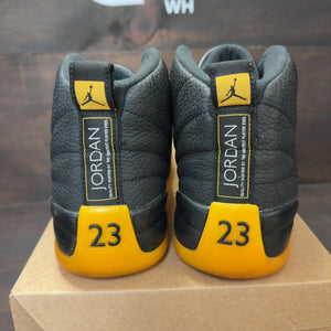 Jordan 12 Retro Black University Gold Size 9.5 (Pre-Owned) - Image 4
