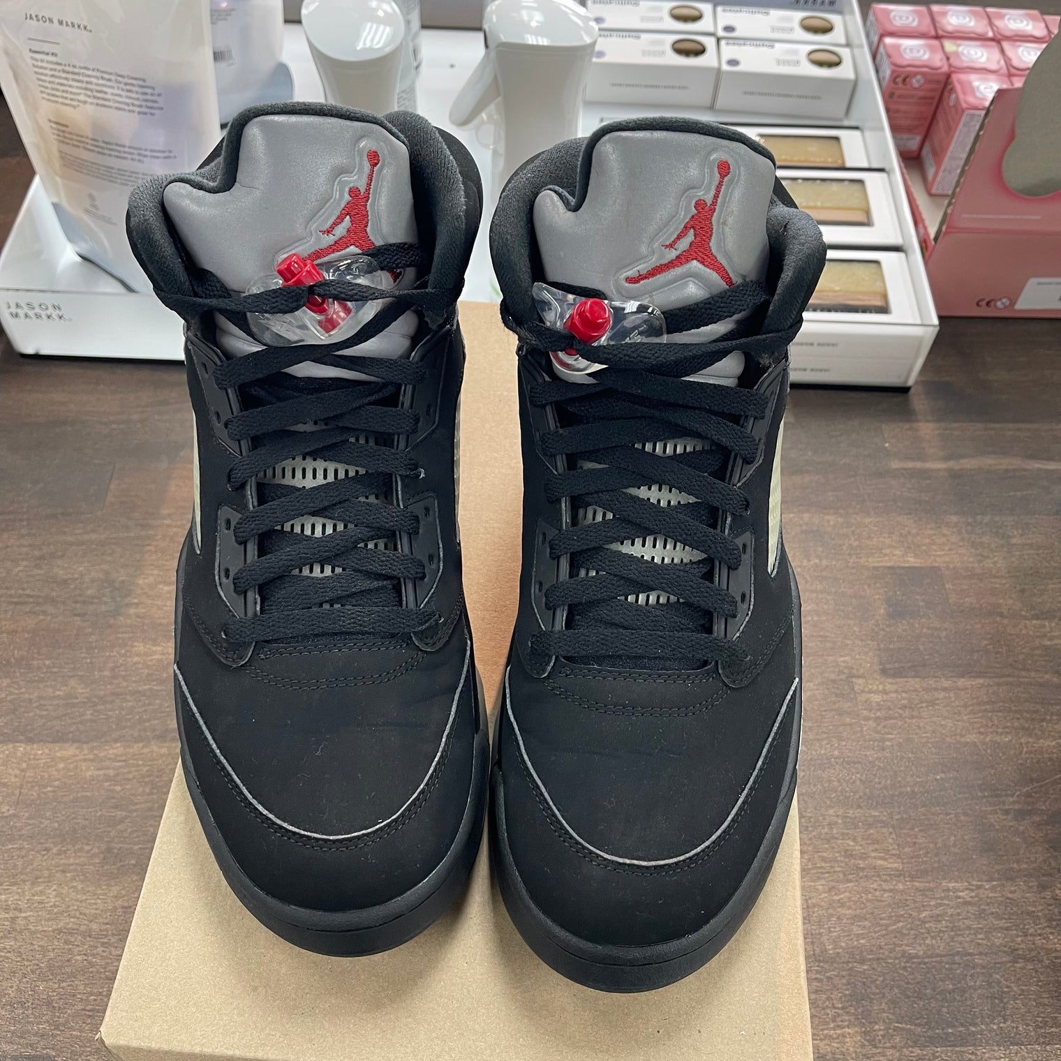 Black Metallic Jordan 5 (USED, No Box)