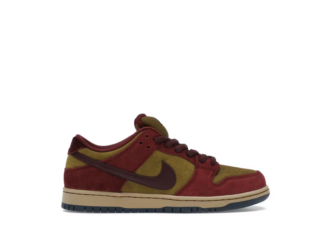 Dark Team Red Olive Flak Nike Dunk Low (No Lid)