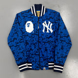 BAPE x Mitchell & Ness Yankees Jacket Blue Size XL (Pre-Owned) - Image 1