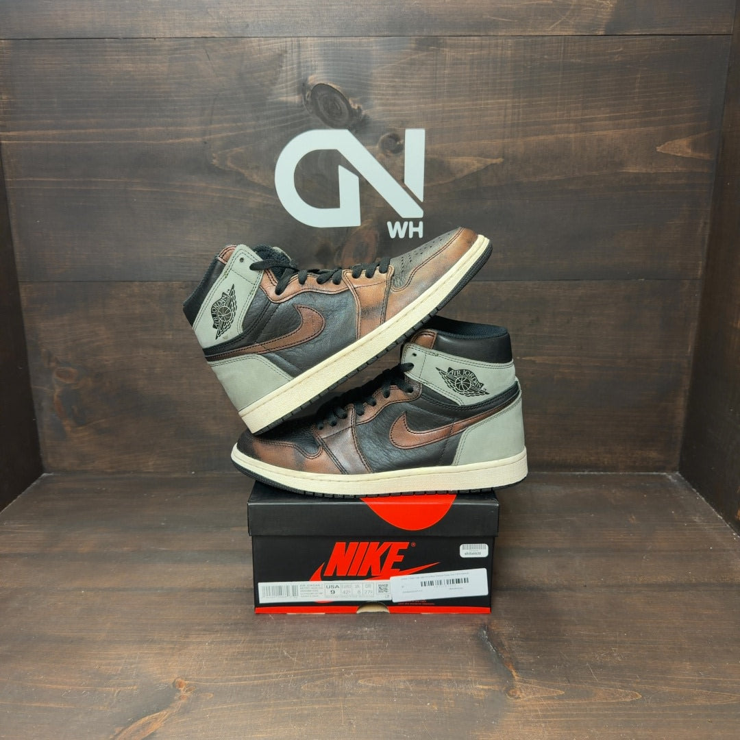 Jordan 1 Retro High Light Army Rust Shadow Patina - Image 1