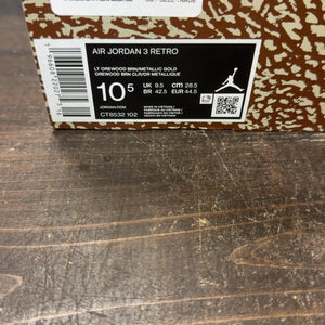 Jordan 3 Retro Palomino Size 10.5 (Pre-Owned) - aux