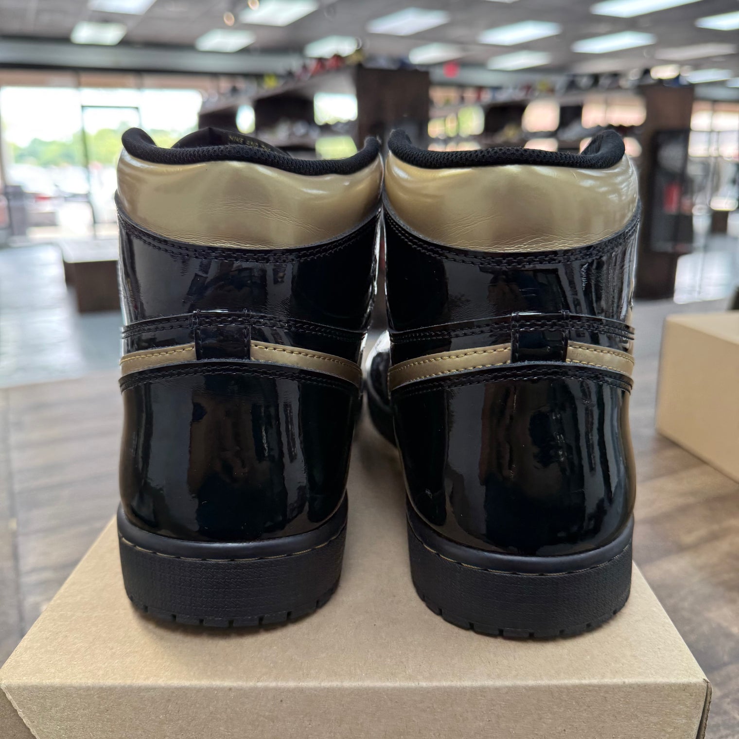 Black Metallic Gold Jordan 1 High (USED, No Box)