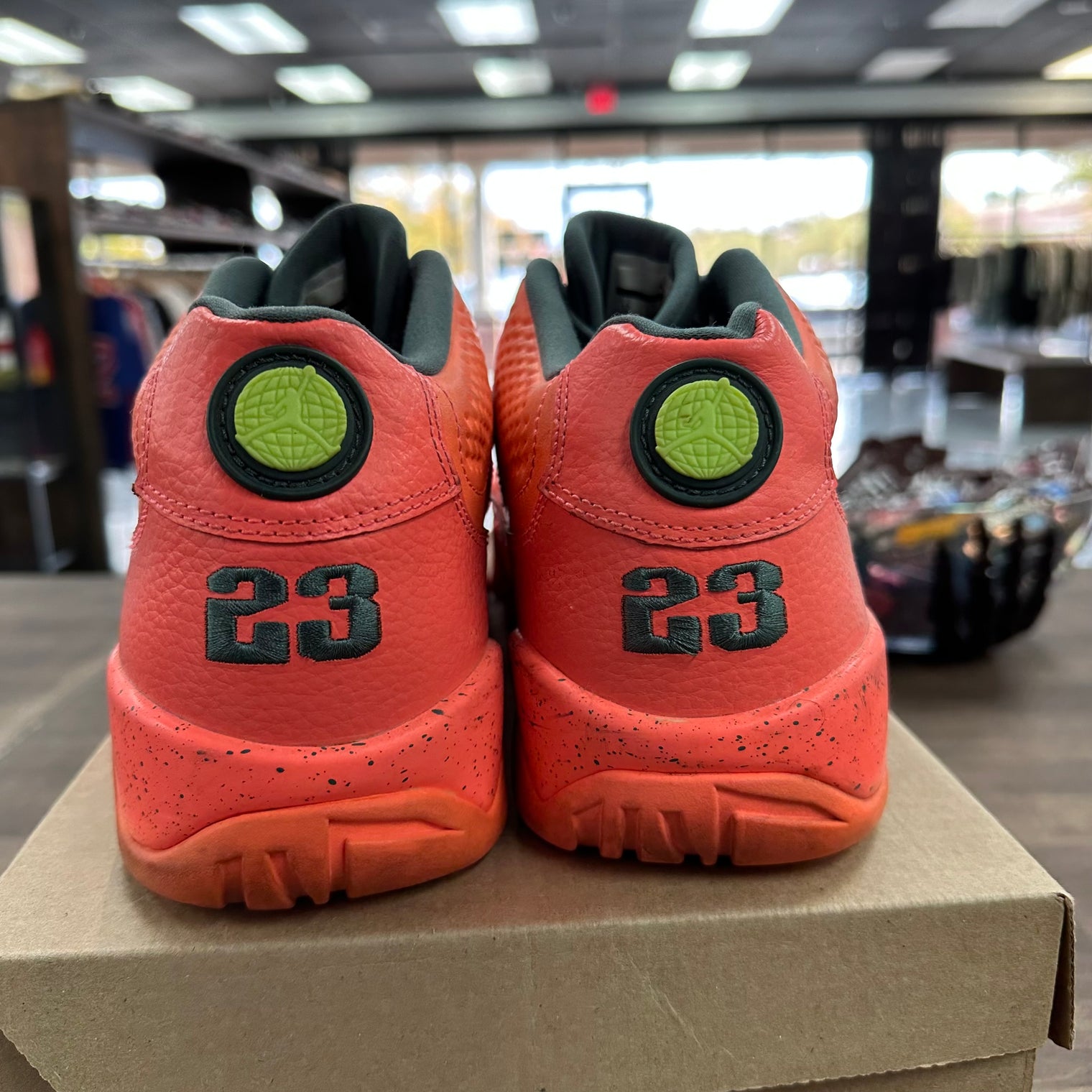 Bright Mango Jordan 9 Retro Low (USED, No Box)
