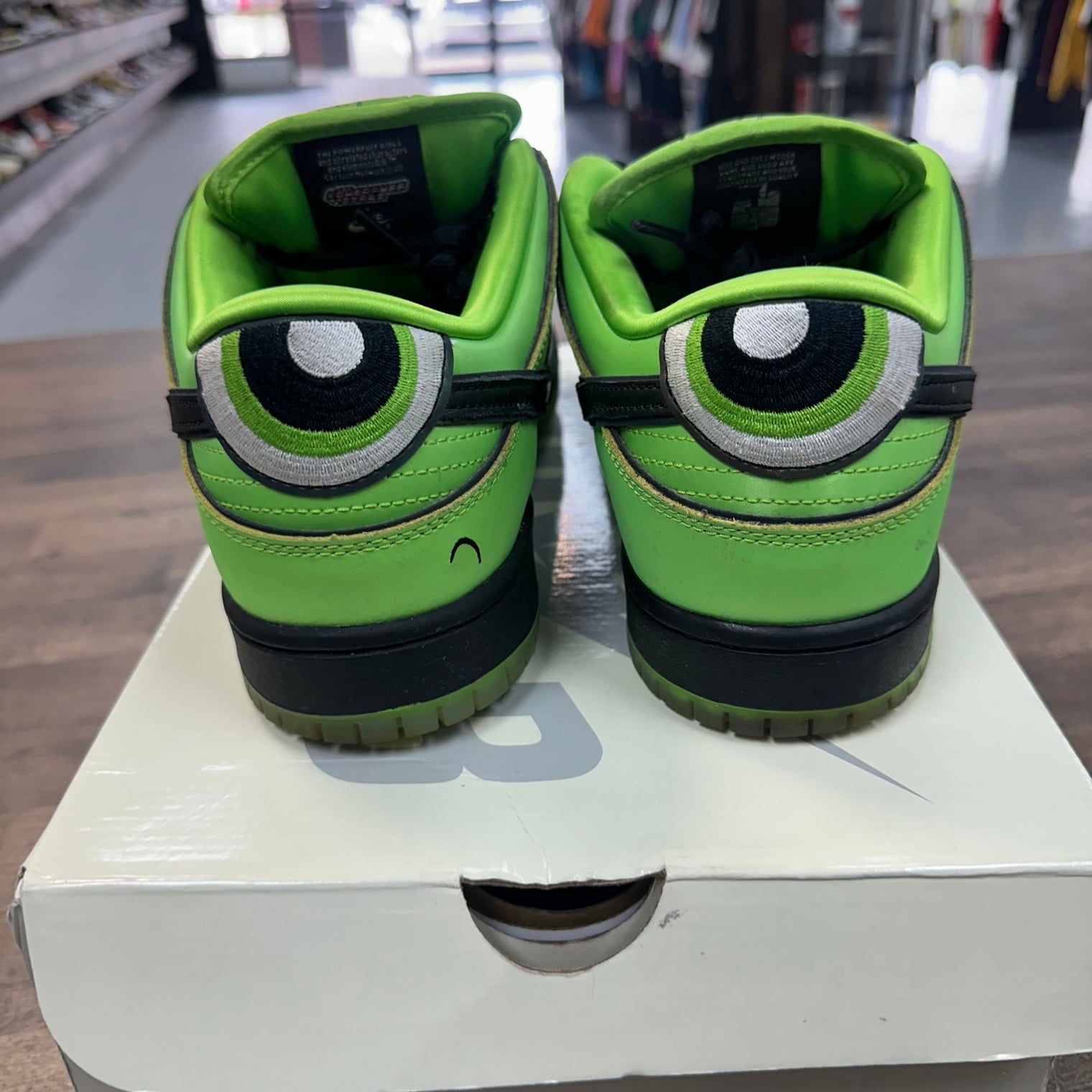 Buttercup Powerpuff Girls Nike SB Dunk Low (USED)