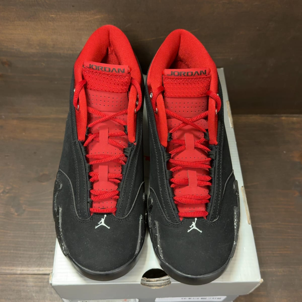Jordan 14 Retro Low Red Lipstick (Women's) Size 9.5W (Pre-Owned) - tag