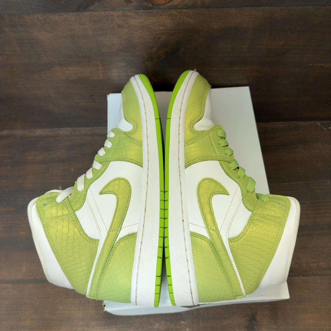 Jordan 1 Mid Green Python (Women's) - Image 6
