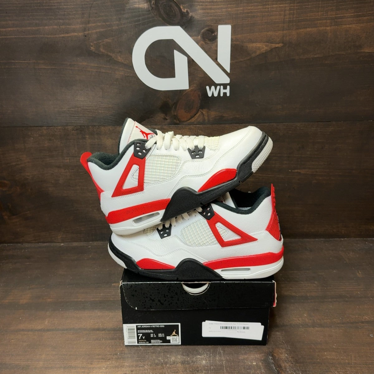 Jordan 4 Retro Red Cement (GS) - Image 1
