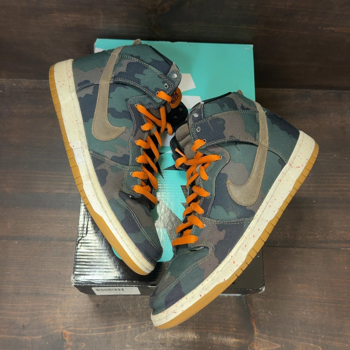 Nike SB Dunk High FiveOneO Camo Size 10.5 (Pre-Owned) - back