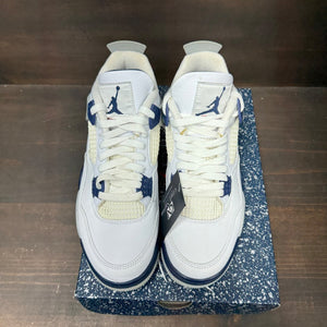 Jordan 4 Retro Midnight Navy Size 9 (Pre-Owned) - side