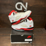Jordan 5 Retro Fire Red Black Tongue (2025) - Image 1