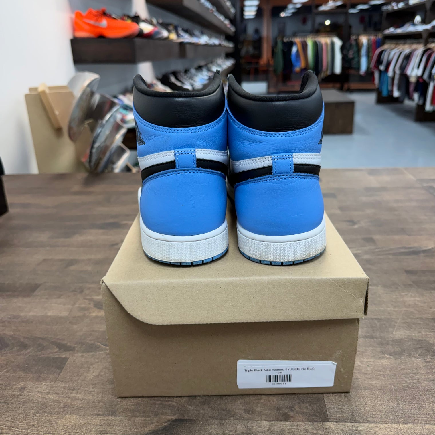 UNC Toe Jordan 1 High (USED, No Box)