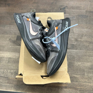 Nike Zoom Fly Off-White Black Silver Size 9 (Pre-Owned) - Image 1