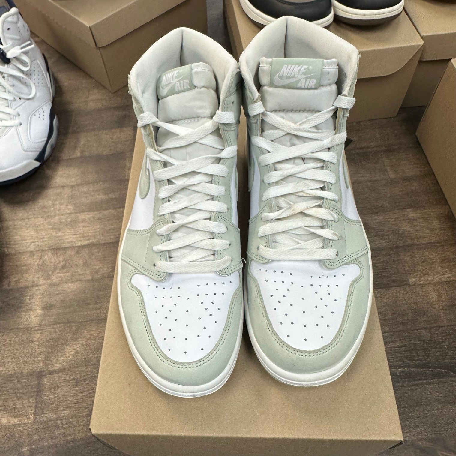 (W) Seafoam Jordan 1 High (USED,No Box)