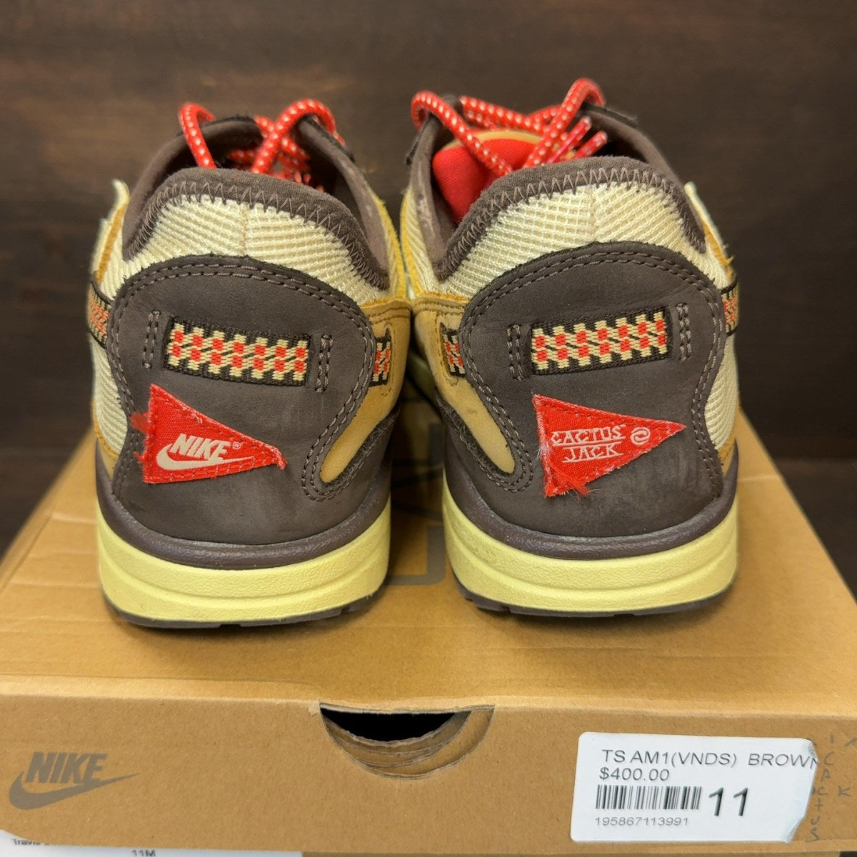 Nike Air Max 1 Travis Scott Cactus Jack Baroque Brown - Image 5