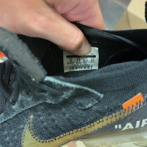 Nike Air VaporMax Off-White Black (2018) Size 6 (Pre-Owned) - aux
