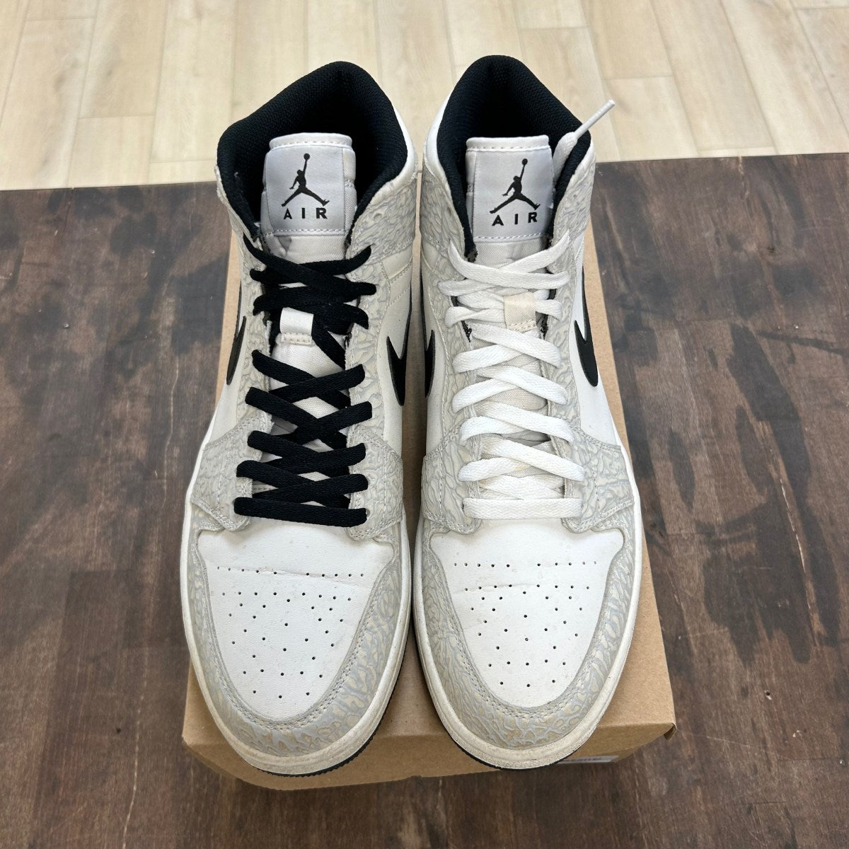 Jordan 1 Retro White Elephant Print Size 12 (Pre-Owned) - Image 2