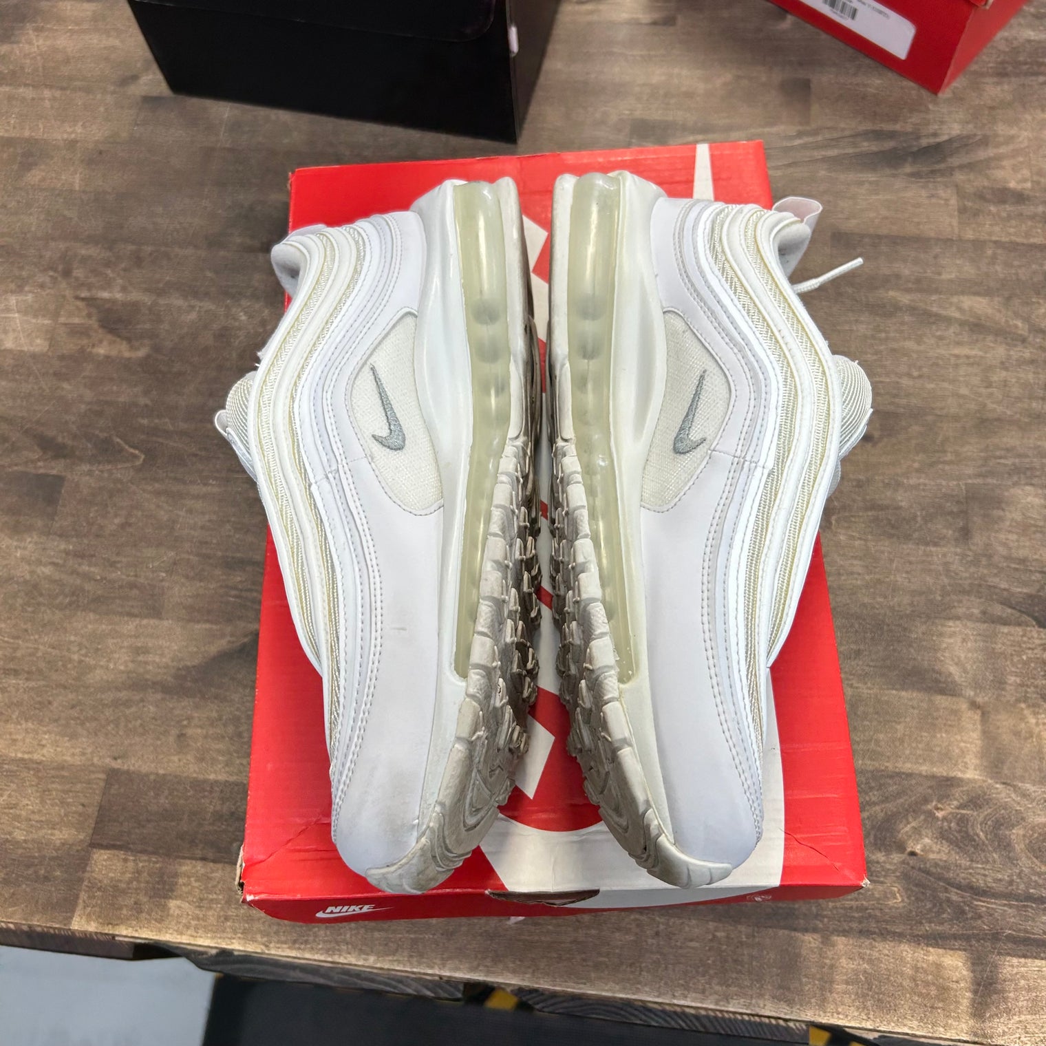 Triple White Gum Wolf Grey Nike Air Max 97 (USED)
