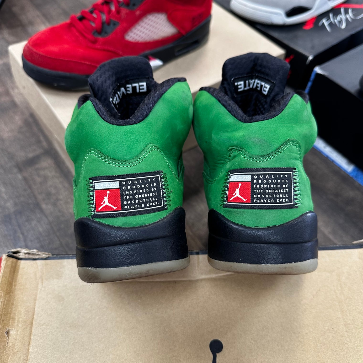 Oregon Green Apple Jordan 5 (USED,No Box)