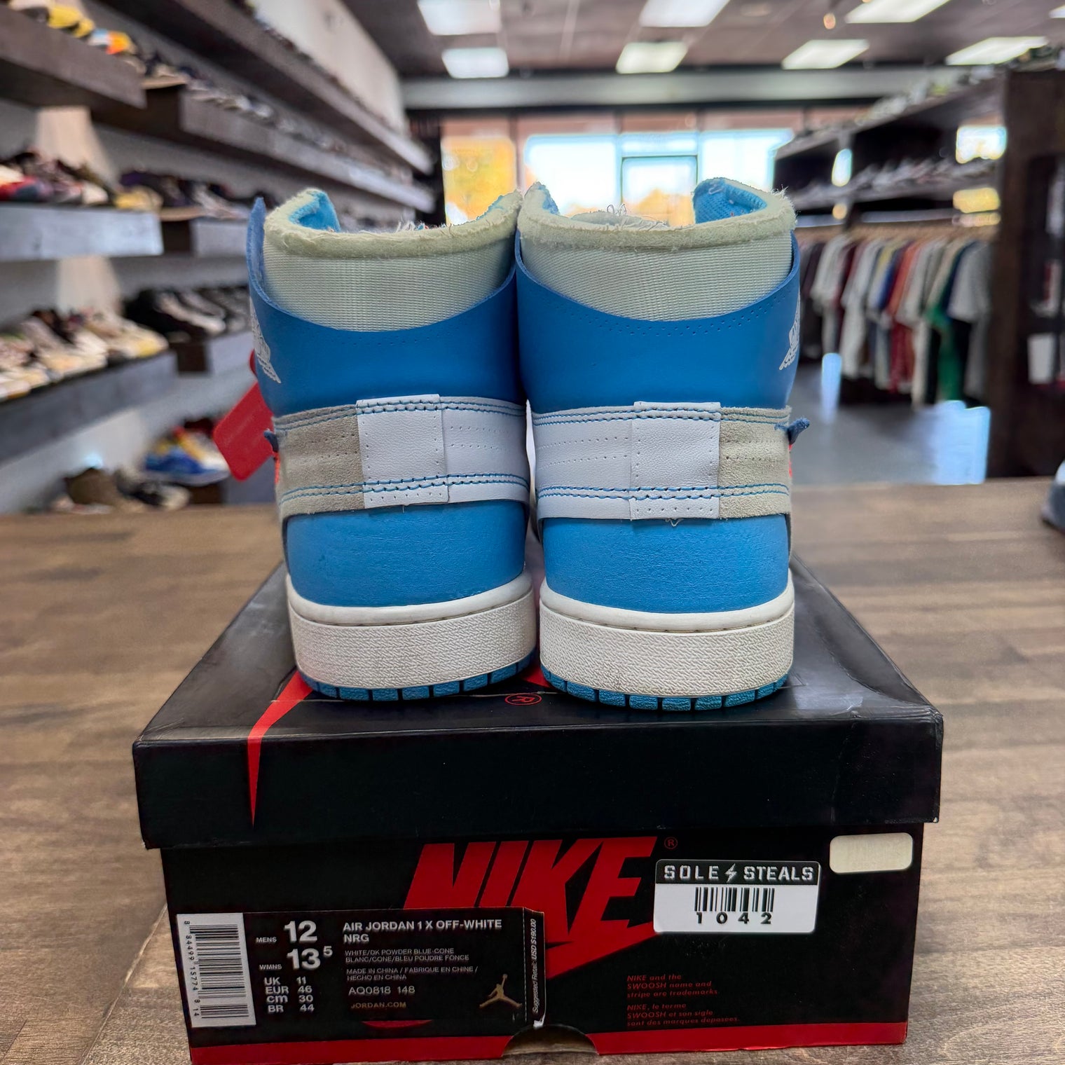 Off-White University Blue Jordan 1 High (USED)