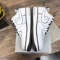 Black Outline White Nike Air Force 1 Low (USED)
