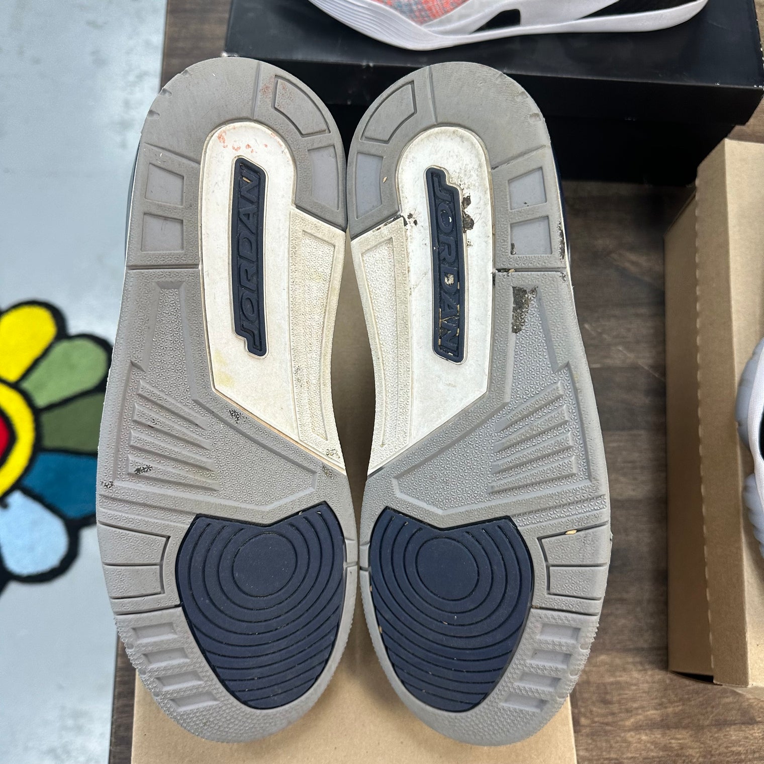 Midnight Navy Jordan 3 Retro (USED, No Box)
