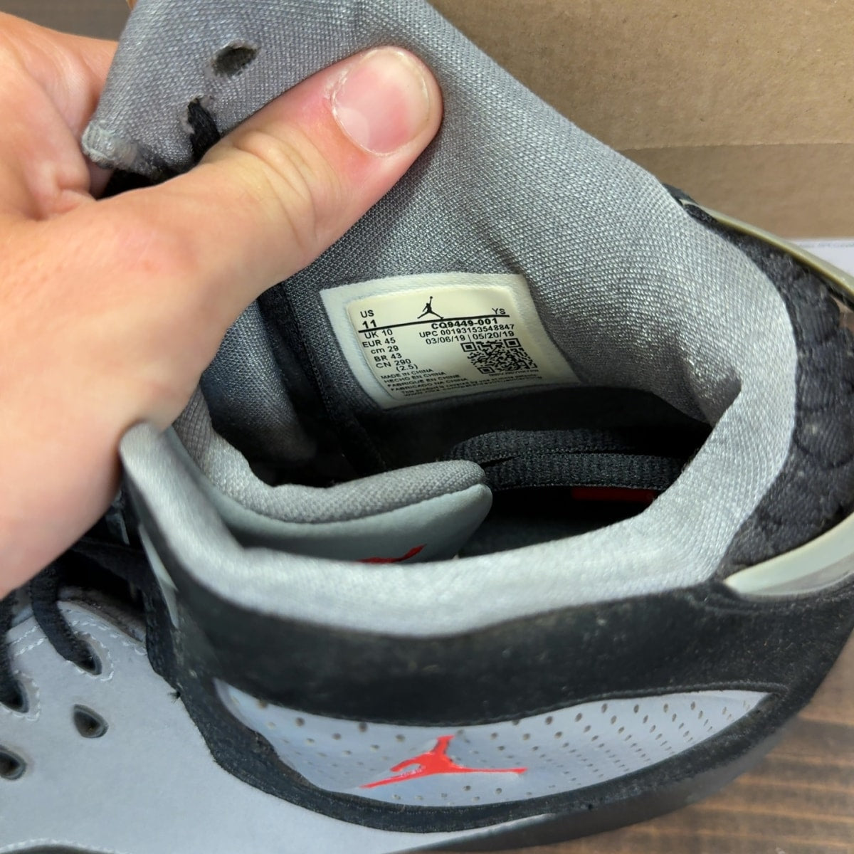 Air Jordan B'Loyal 'Grey Black' Size 11 (Pre-Owned) - Image 7