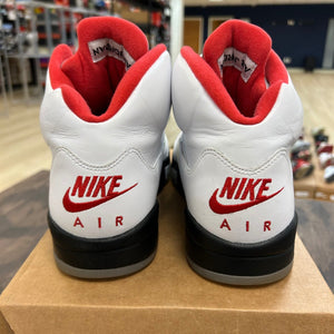 Jordan 5 Retro Fire Red Silver Tongue (2020) Size 10 (Pre-Owned) - Image 4