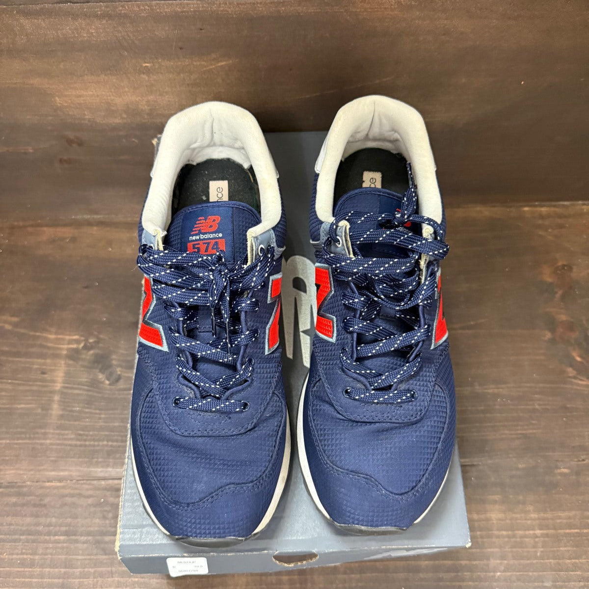 Blue Red New Balance 574 Size 10.5 (Pre-Owned) - Image 3