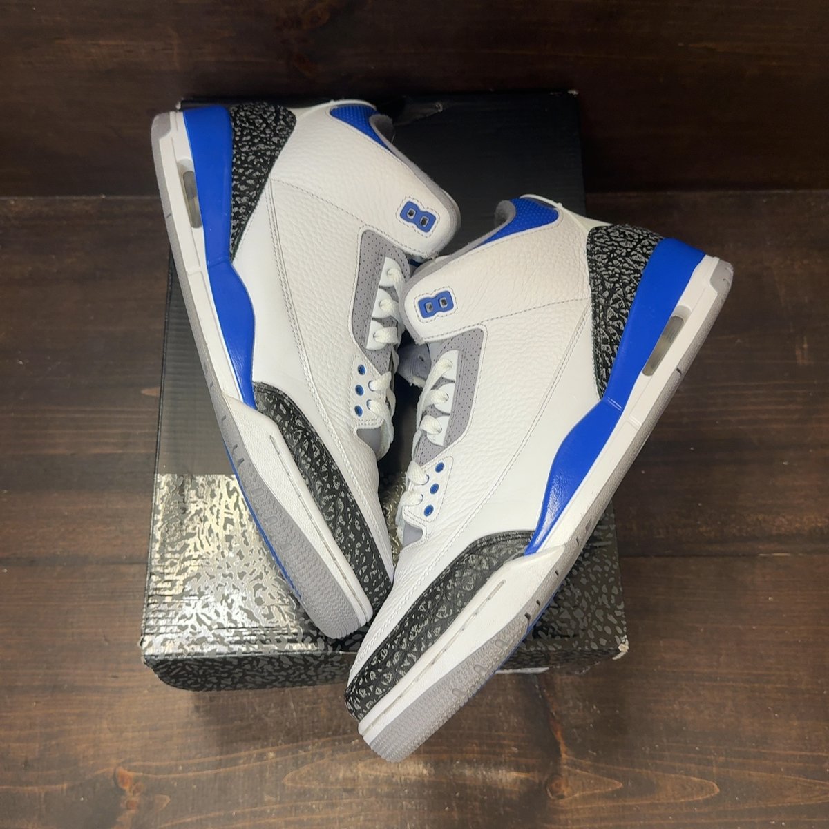 Jordan 3 Retro Racer Blue Size 11.5 (Pre-Owned) - back