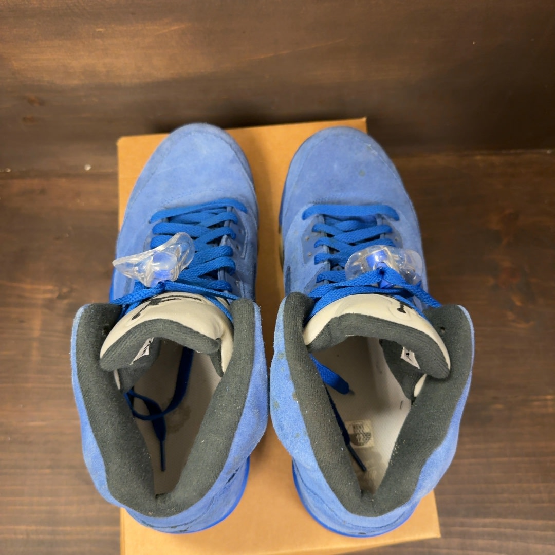 Jordan 5 Retro Blue Suede Size 11.5 (Pre-Owned) - Image 4