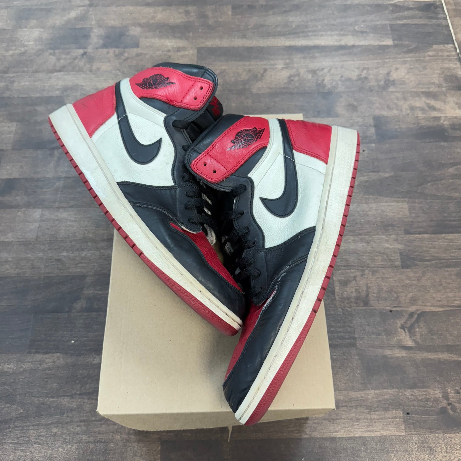 Bred Toe Jordan 1 High (USED,No Box)