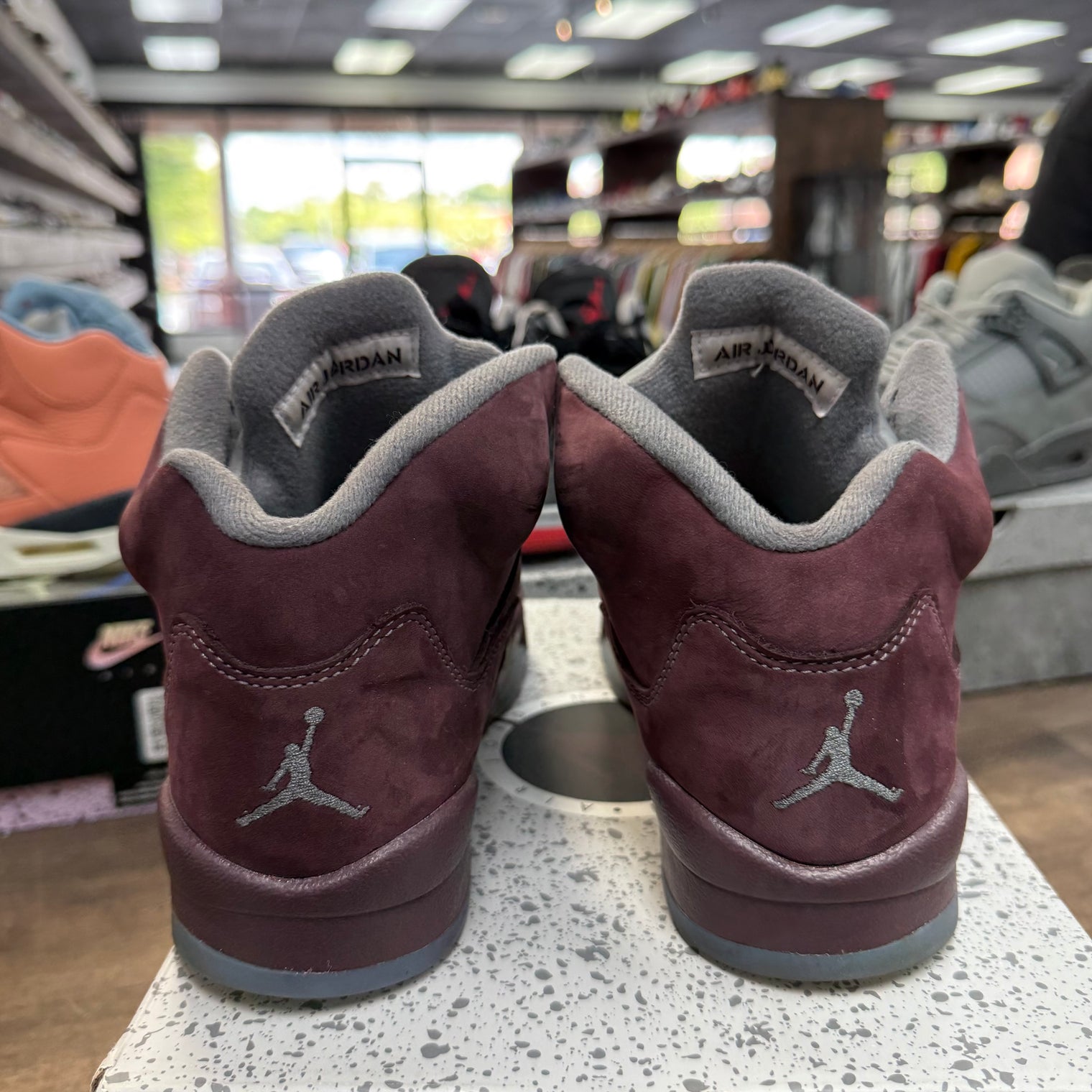 Burgundy Jordan 5 (GS) (USED, No Insoles)