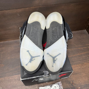 Jordan 5 Retro OG Black Metallic Reimagined Size 8.5 (Pre-Owned) - box