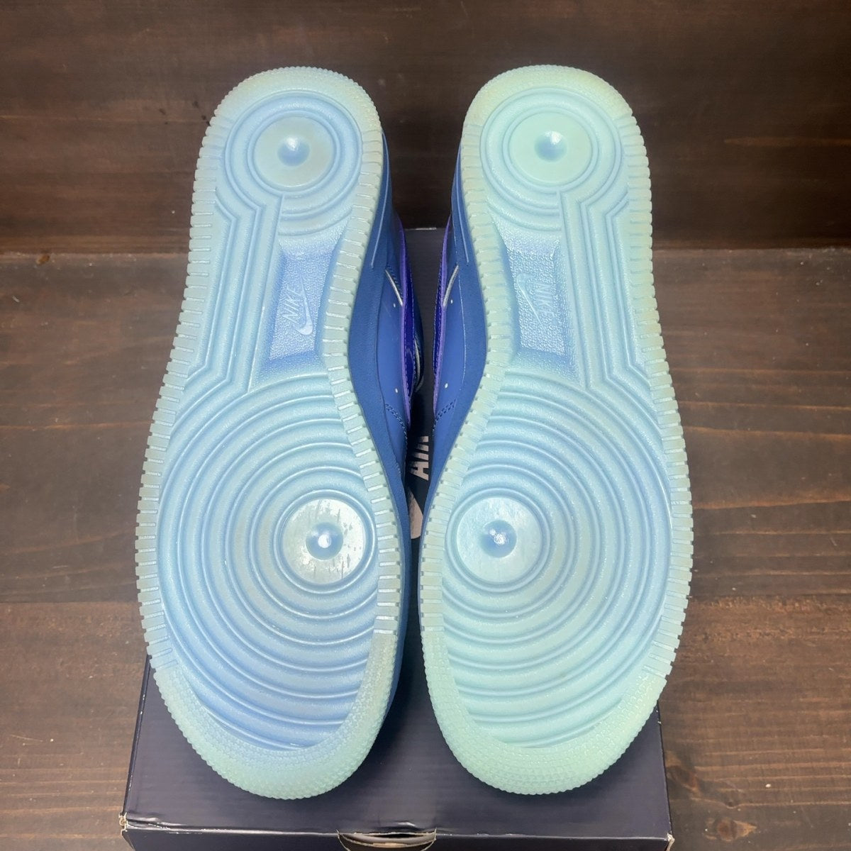 Nike Air Force 1 Low Patent Leather Mystic Navy Grape Ice - Image 6