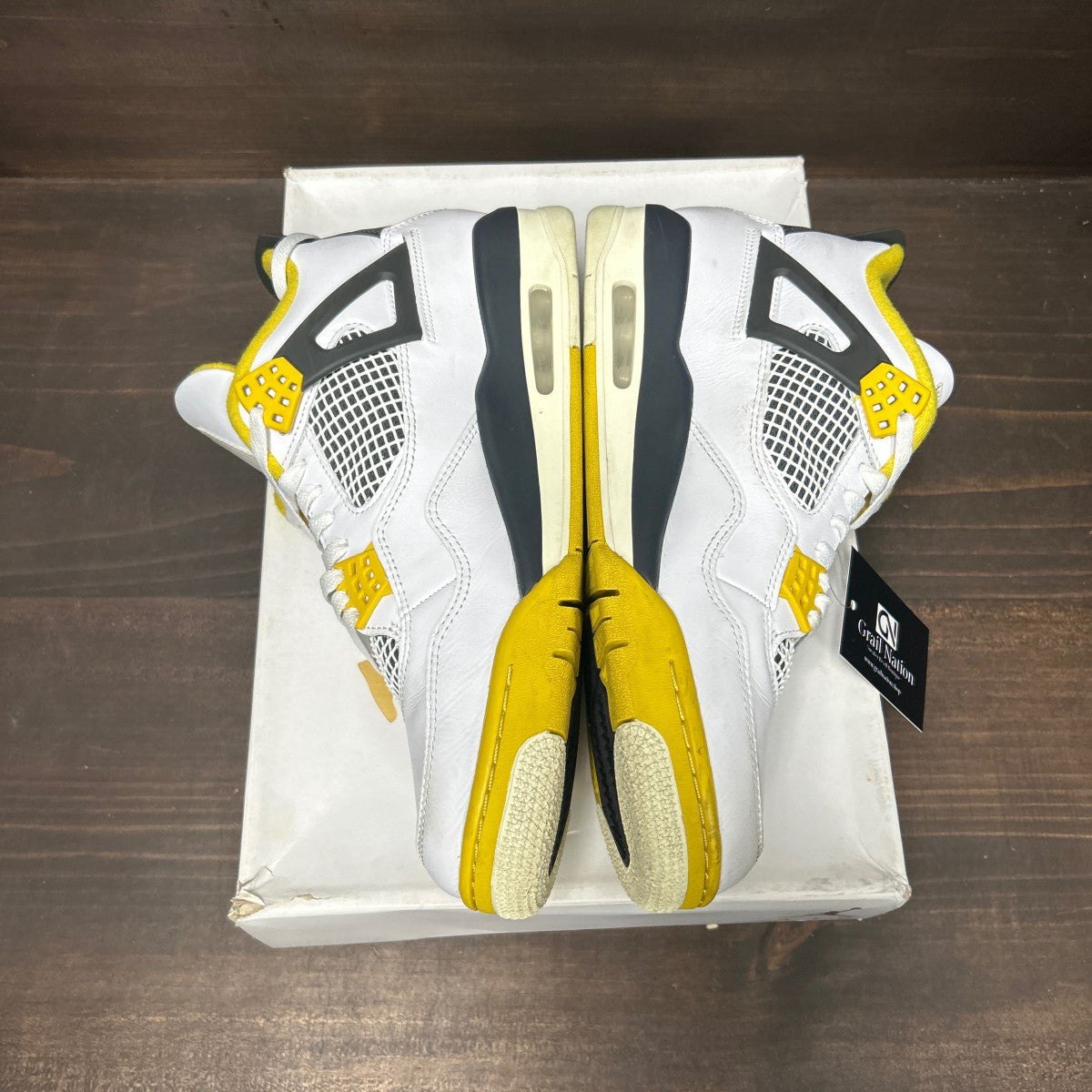 Jordan 4 Retro Vivid Sulfur (Women's) - Image 4
