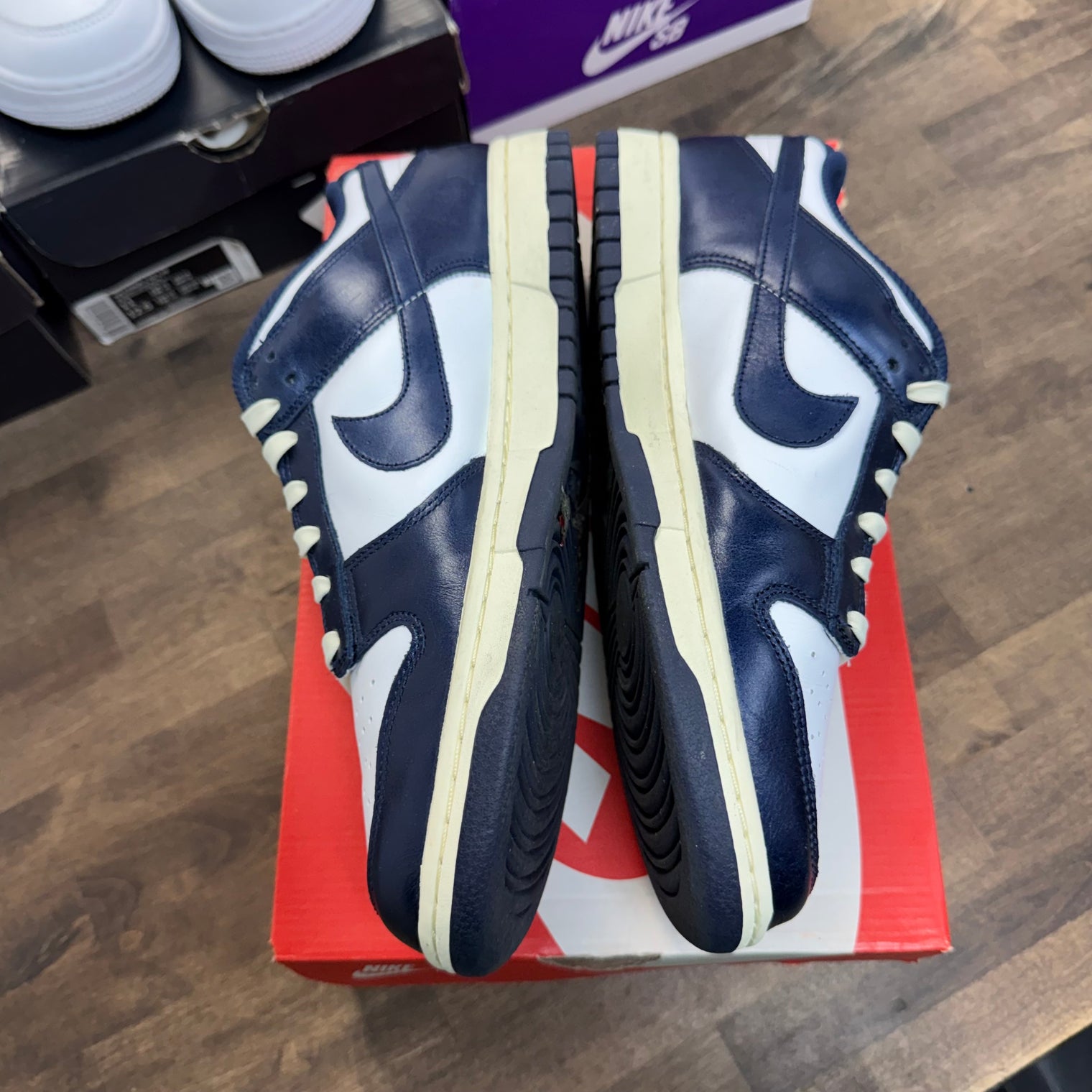 Vintage Navy Nike Dunk Low PRM (W) (USED)