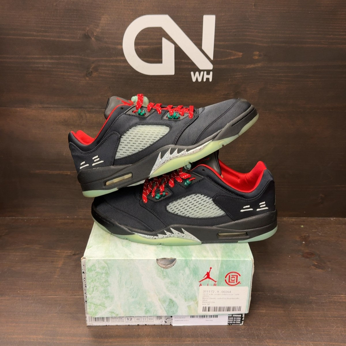 Jordan 5 Retro Low CLOT Jade - Image 1