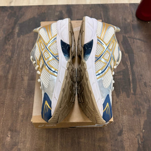 ASICS Gel-1130 Cream Pure Silver Gold Blue Size 7.5 (Pre-Owned) - Image 3