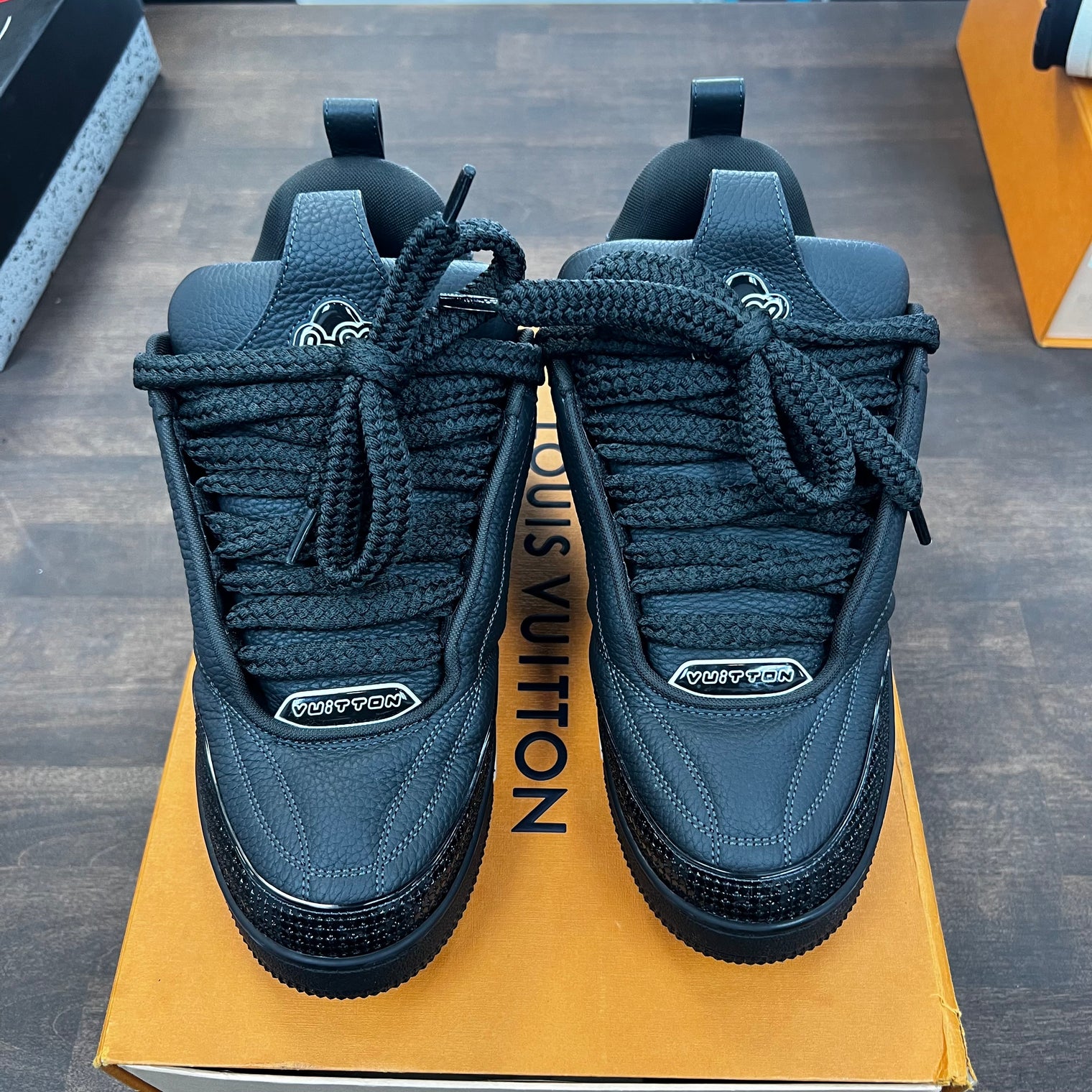 Louis Vuitton Skate Black Trainer Sneaker (USED)