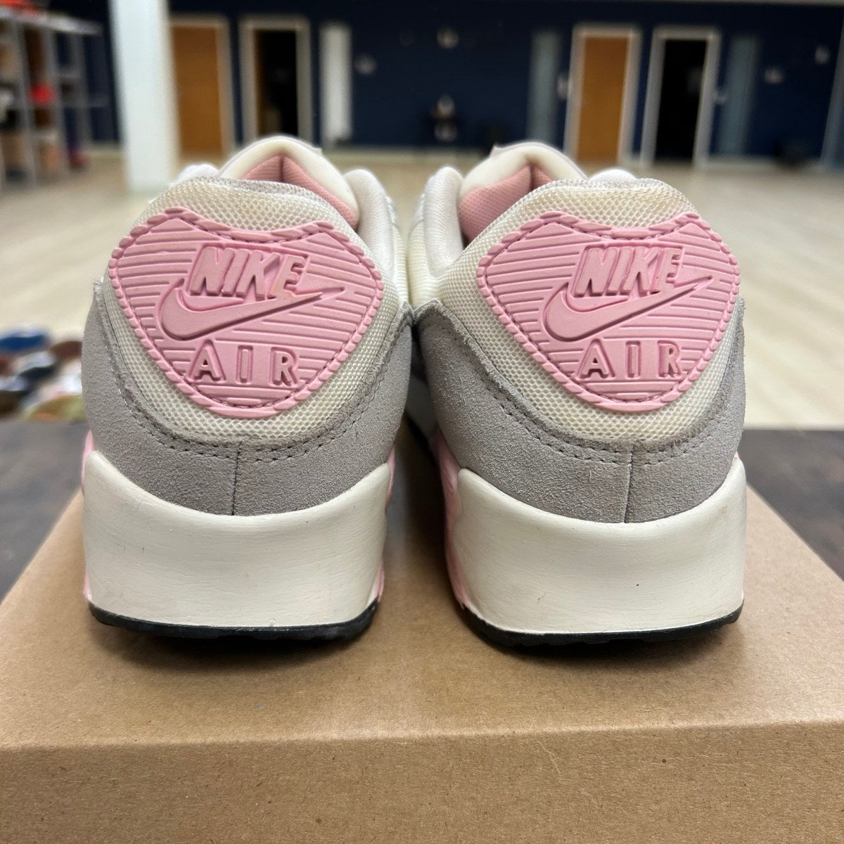 Nike Air Max 90 Athletic Department White Pink (Women's) Size 8.5W (Pre-Owned) - Image 4