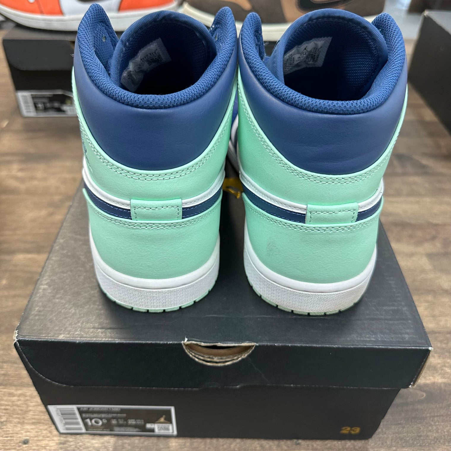Mystic Navy Mint Foam Jordan 1 Mid (USED)