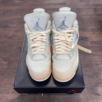 (W) Off White Sail Jordan 4 (USED)