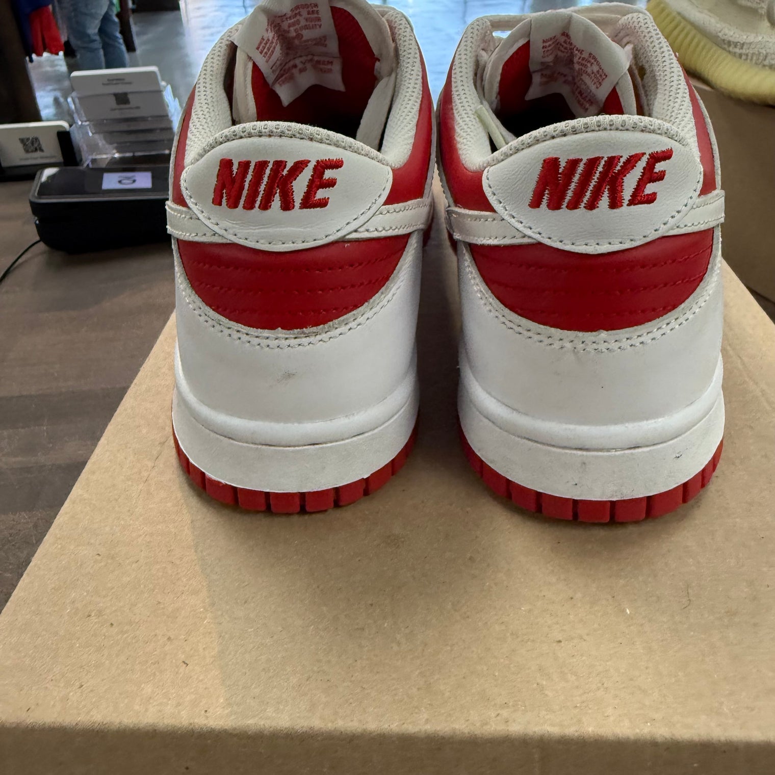 Championship Red Nike Dunk Low (GS) (USED, No Box)